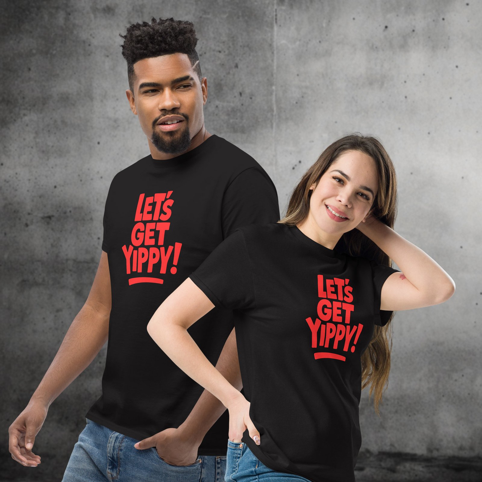 Lets-get-yippy-unisex-tee-black Let's get yippy!