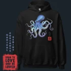Octopus T-shirt born to love and be loved